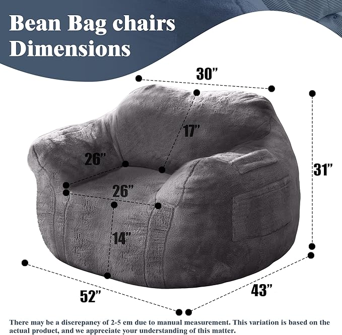 Large Bean Bag Chairs for Adults - Image 2