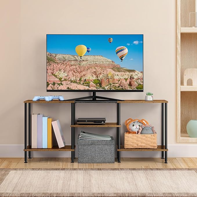 OYEAL TV Stand for 50 inch TV Rustic TV Stand for Bedroom - Image 3