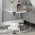 Glass Top Side Table by MINPINSER