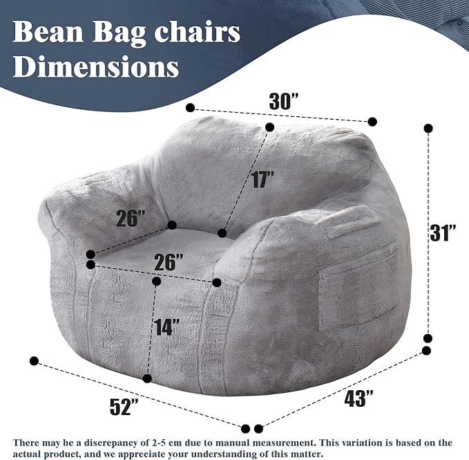 Large Bean Bag Chairs for Adults - Image 2