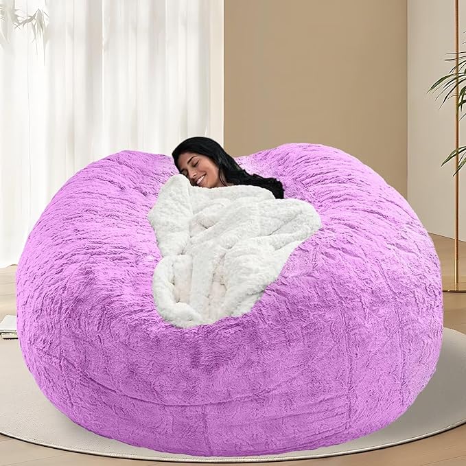 BCU 6FT Bean Bag Chair for Adults and Kids Without Filler Giant Stuffed Animal by BCU