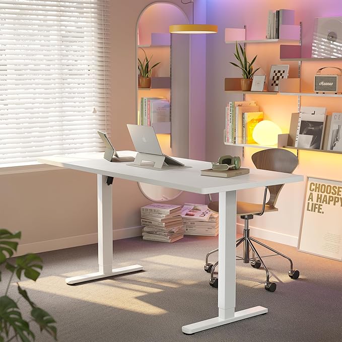 HUANUO 71 x 30 inch Electric Standing Desk Adjustable Height, 4 Memory Height by HUANUO