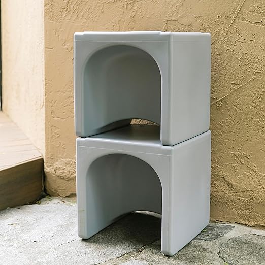 ECR4Kids Tri-Me Table and Cube Chair Set, Light Grey - Image 12