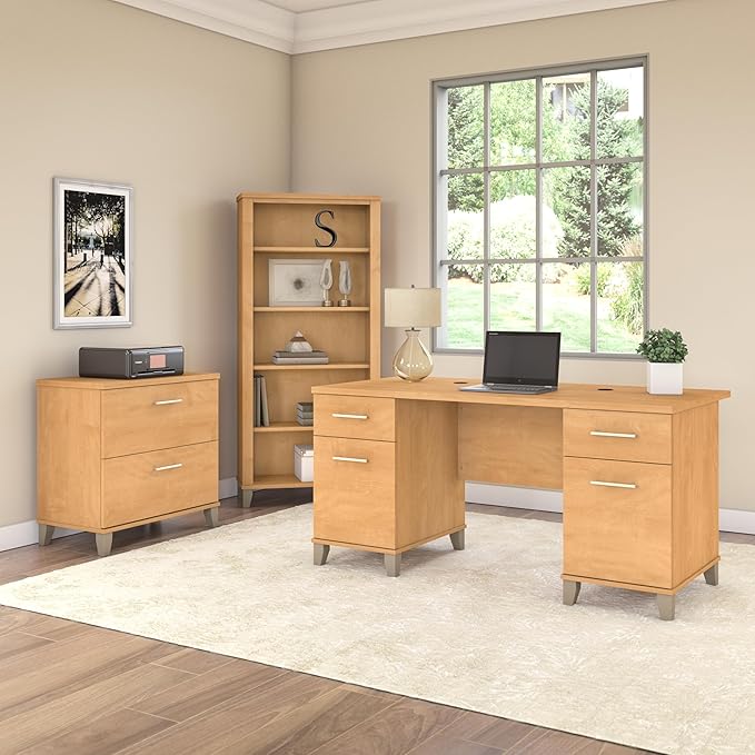 Bush Furniture WC81465 Bookcase, Large Book Living Room, Home Office, or - Image 4