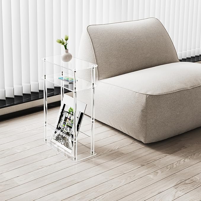 HMYHUM Acrylic Narrow End Table - Image 8