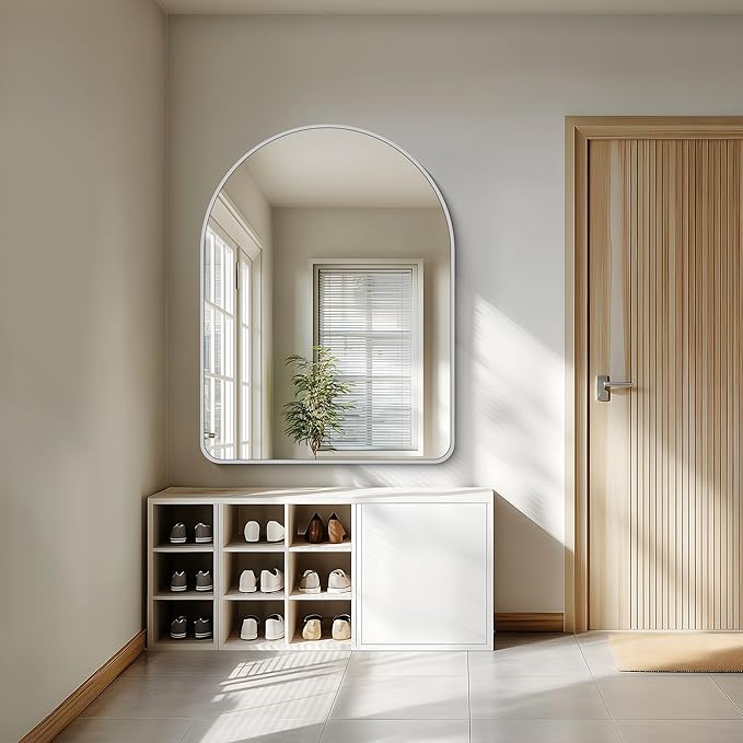 FORBATH Large Arched Wall Mirror 48x36 Inch, Arched Mirror - Image 3
