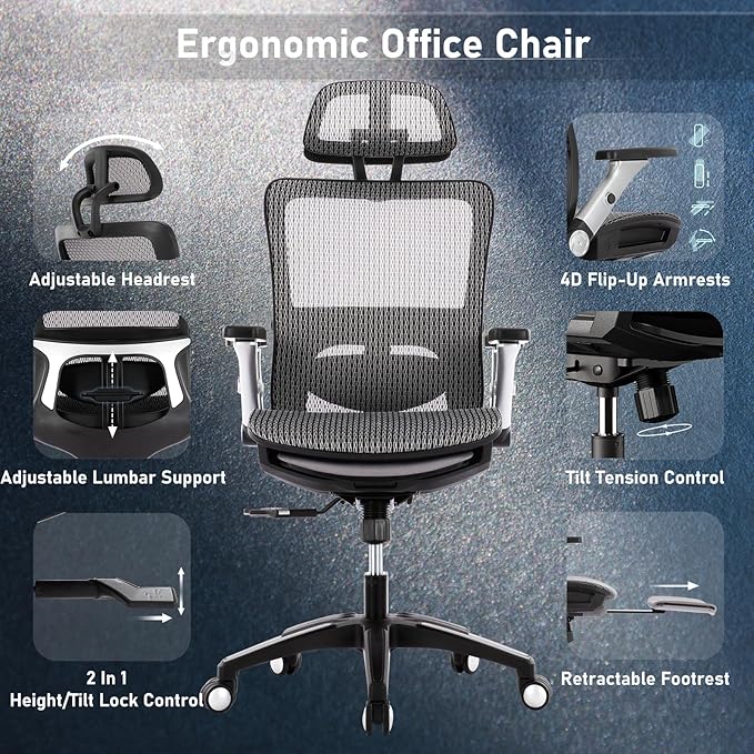 COLAMY Ergonomic Mesh Office Chair - Image 9