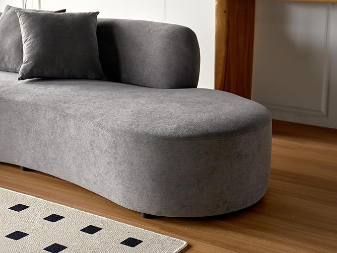 Container Furniture Direct 90" Curved Sofa - Image 4