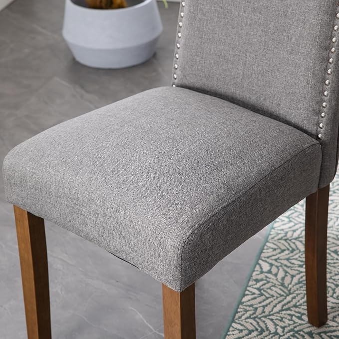 Stylish Upholstered Parsons Dining Chair Kitchen - Image 8