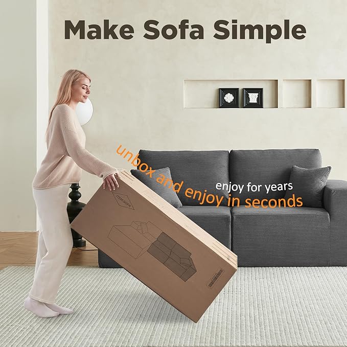 INGEROOM 79" Cloud Couch, Loveseat Sofa - Image 7