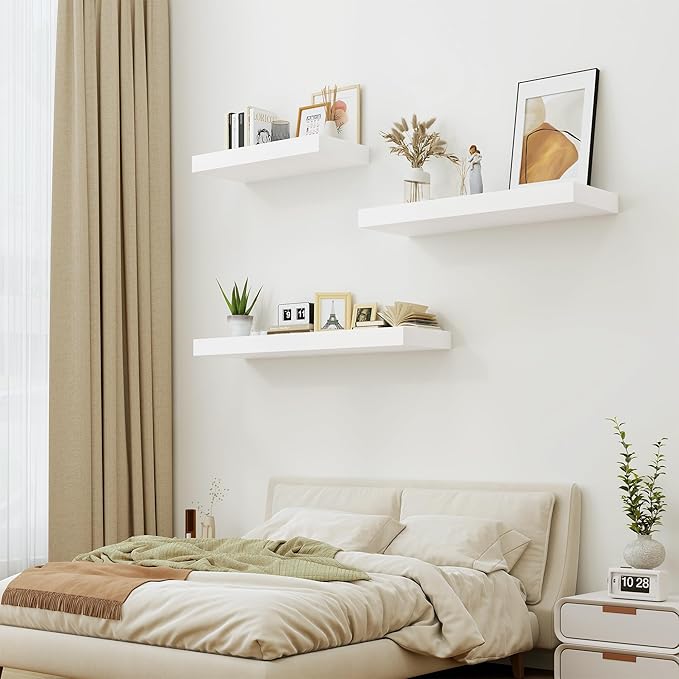 Heimlove Bathroom 12" Deep Floating Shelves - Image 2
