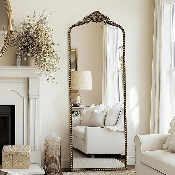G-LEAF Vintage Baroque Full Length Floor Mirror 22"X65", Victorian Antique by G-LEAF
