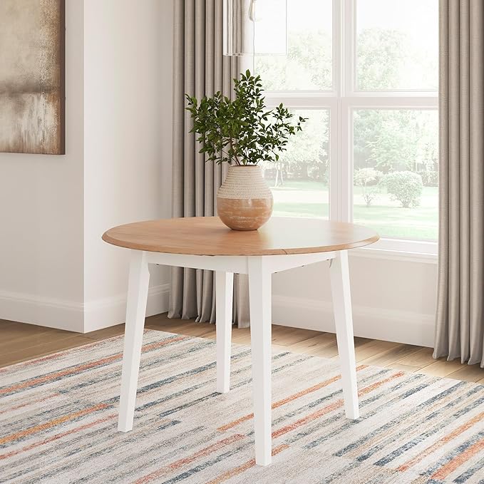 Signature Design by Ashley Gesthaven Farmhouse Dining Drop Leaf Table - Image 2
