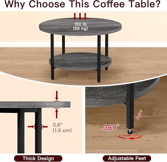 Coffee Table, 2 Tier Coffee Tables - Image 4