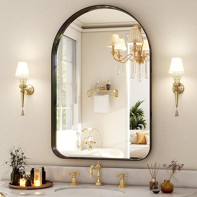 38"x26" Arched Bathroom Mirror by EASLY