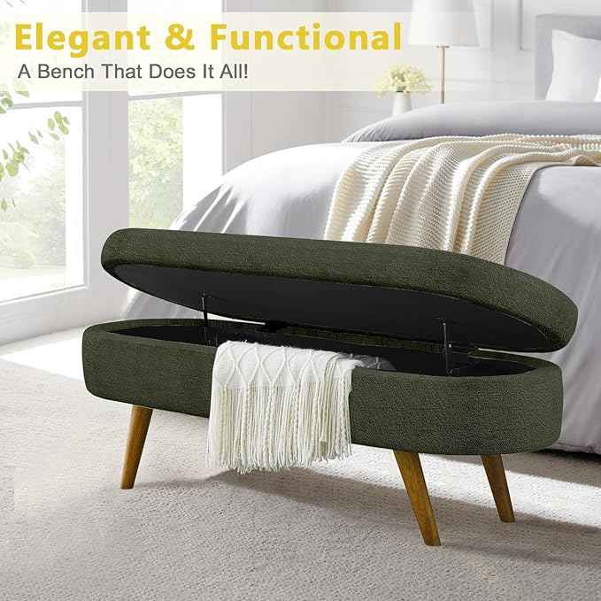 NicBex Ottoman Bench with Storage - Image 5