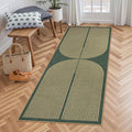 Lahome Modern Rainbow Easy Jute Entryway Runner Rug, Washable Carpet Runners by Lahome