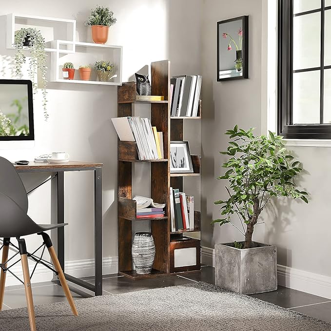 VASAGLE Bookcase, Tree-Shaped Bookshelf - Image 4