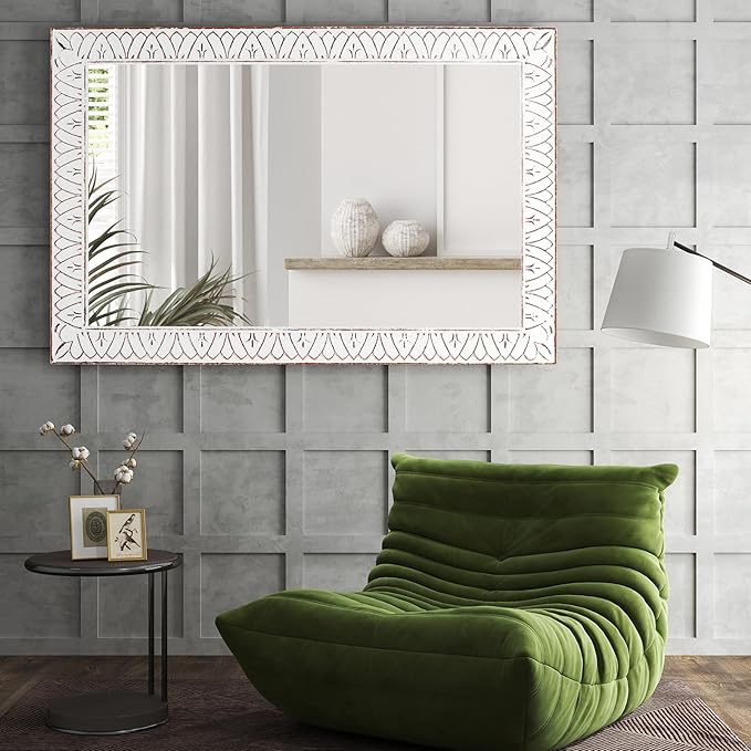 36x24 Inch Farmhouse Rectangle Wall Mirrors - Image 2