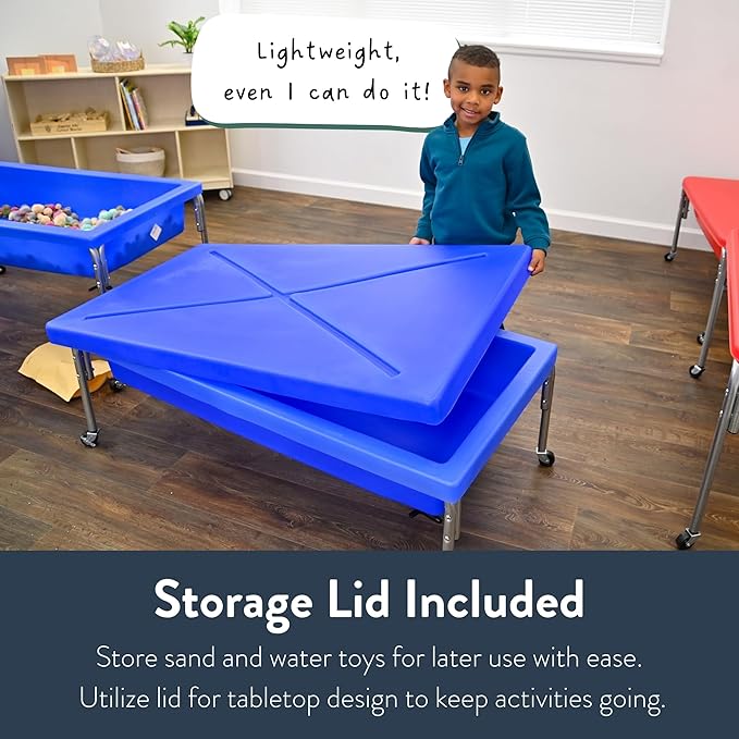 Children's Factory Sensory Sand and Water Activity Table and Lid Set - Image 6