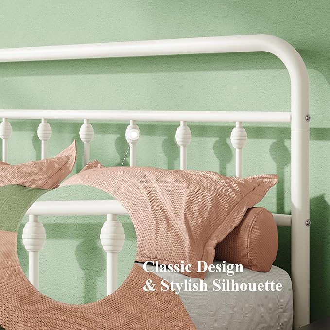 Allewie 14 Inches King Size Metal Platform Bed Frame - Image 4