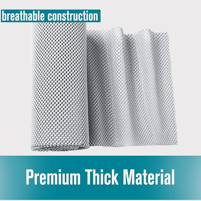 Shelf Liner, Non-Adhesive Roll Drawer Liners 12 Inches x 20 Feet, Non Slip Grip - Image 7