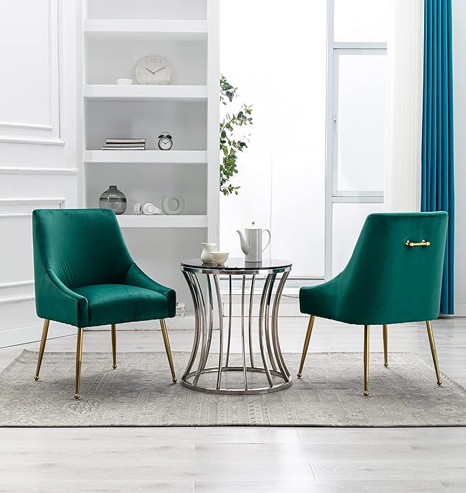 Velvet Dining Chairs, Furniture Collection Modern Contemporary Upholstered - Image 8