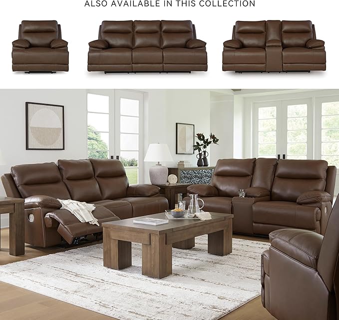 Signature Design by Ashley VonRyan Modern Zero Gravity Leather Match Power - Image 6