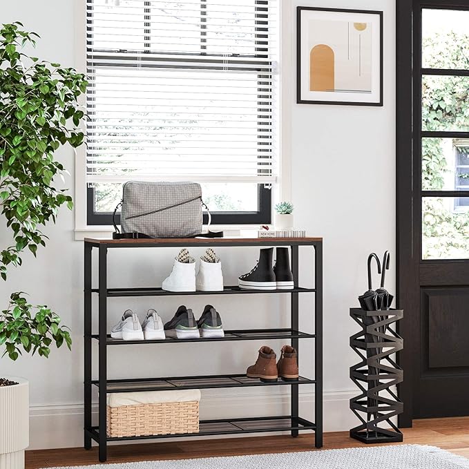 VASAGLE INDESTIC Shoe Rack, Shoe Organizer - Image 2