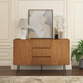NTC Veil Sideboard with 2 Doors and 3 Drawers, Buffet Cabinet with Vertical by NTC
