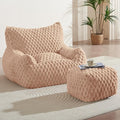 Bean Bag Chair with Ottoman by Unknown