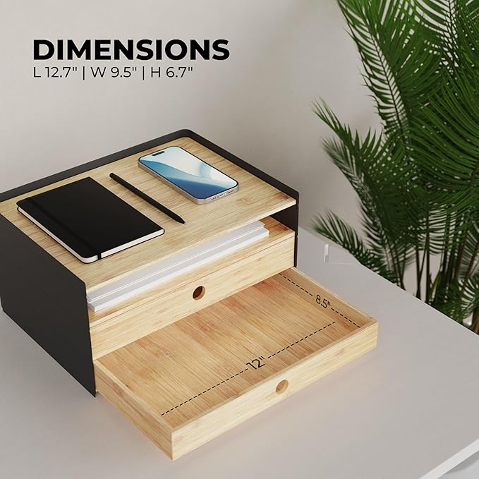 Prosumer's Choice 3-Tier Bamboo Desk Organizer - Image 3