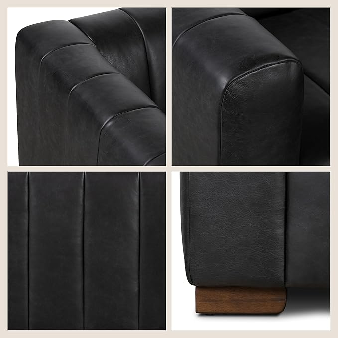 POLY & BARK Canale 86" Sofa in Onyx Black - Image 6