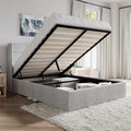 SHA CERLIN Full Size Lift Up Storage Bed/Modern Wingback Headboard/Upholstered by SHACERLIN