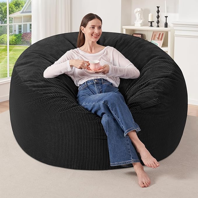 HABUTWAY 4FT Bean Bag Chair, Giant Bean Bag Chairs by HABUTWAYMakeYourLifeComfortable