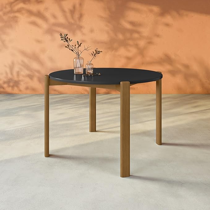 Manhattan Comfort Gales 46-Inch Mid Century Modern Round Dining Table - Image 2