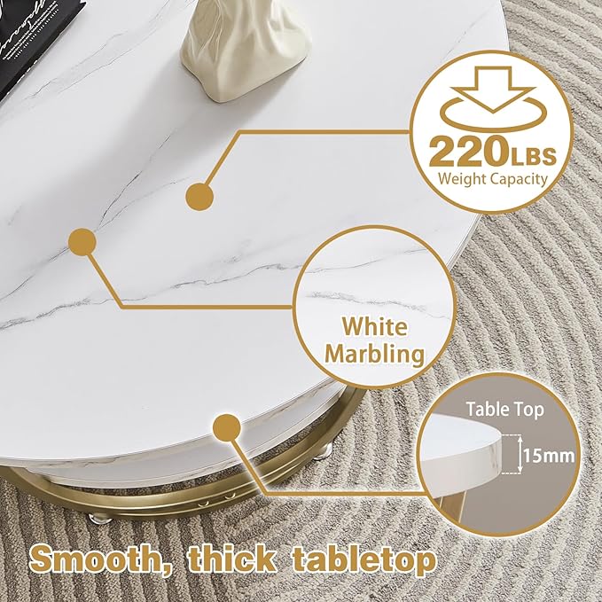 Elephance Round Coffee Table - Image 6