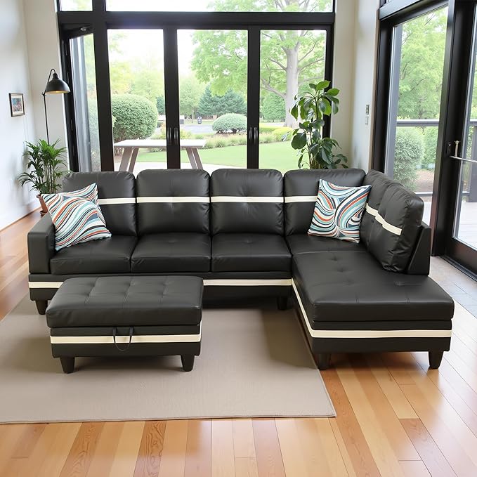 103.5" Oversized Sectional Couch, L Shaped Couch - Image 3