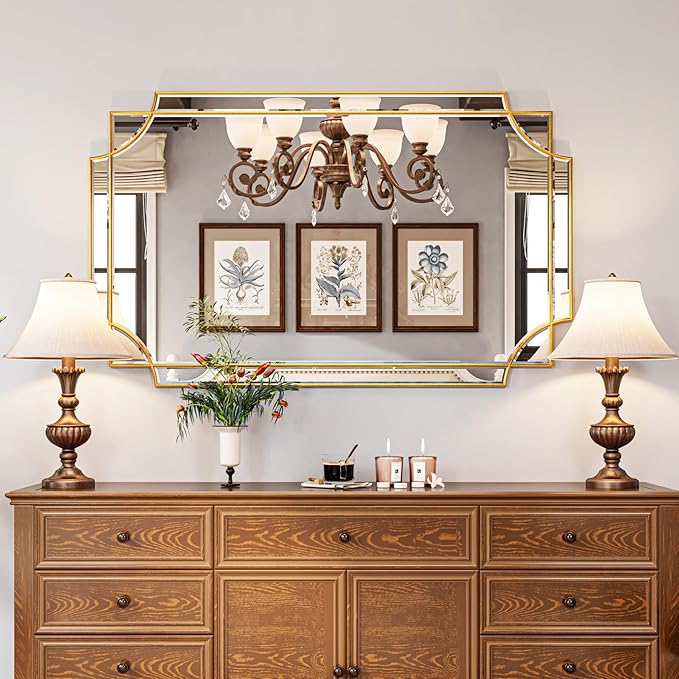 Kelly Miller 30"x48" Large Gold Mirror - Image 2