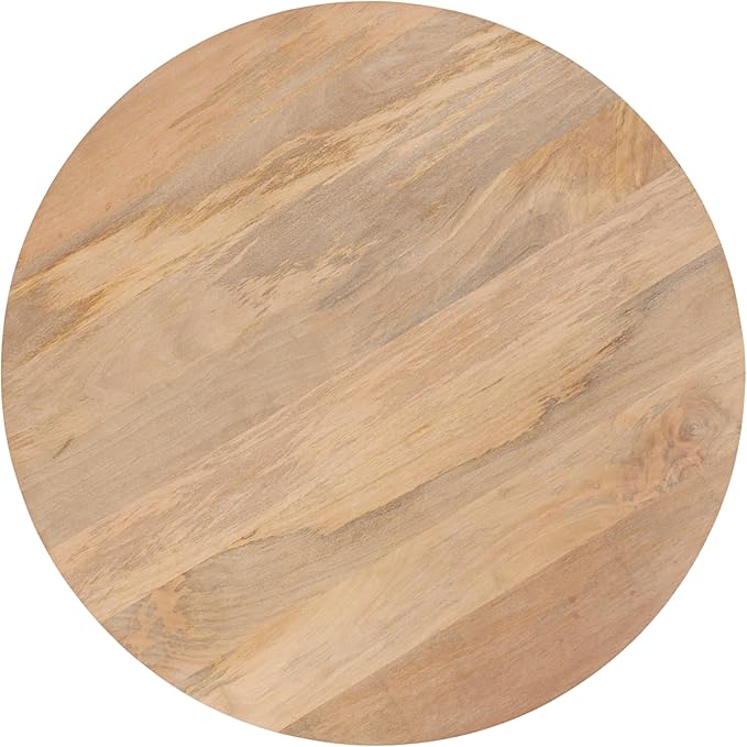 Kate and Laurel Kershaw Transitional Round Coffee Table, Natural Wood, Circle - Image 7