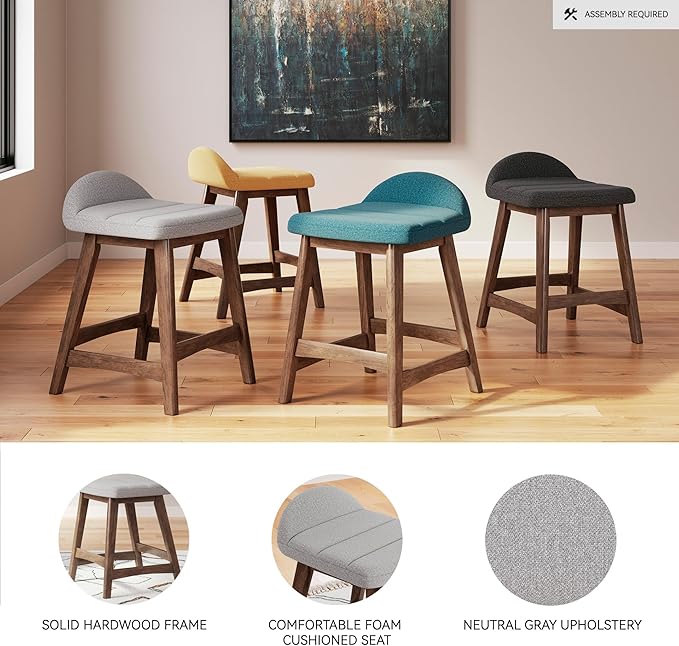 Signature Design by Ashley Lyncott Contemporary 28.5" Counter Height - Image 4