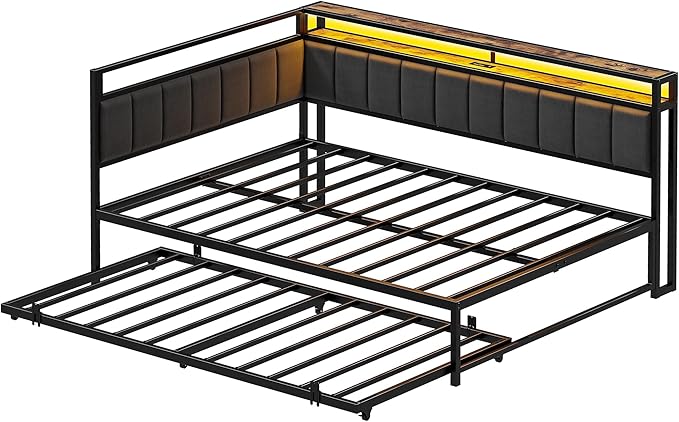 LIKIMIO Corner Full Bed Frame - Image 9