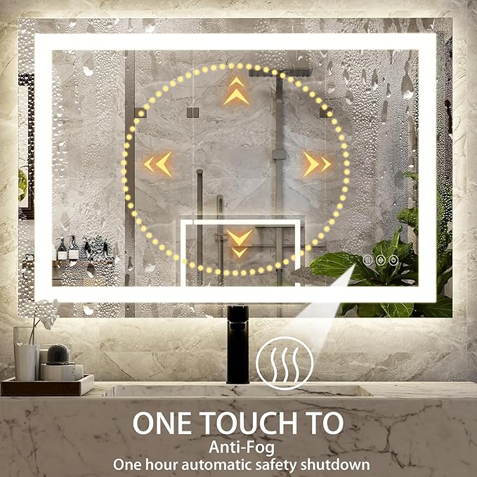 30'' x 40'' LED Bathroom Mirror - Image 5