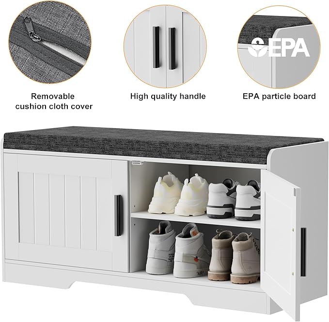 2-Tier Storage Bench, Shoe Bench - Image 7