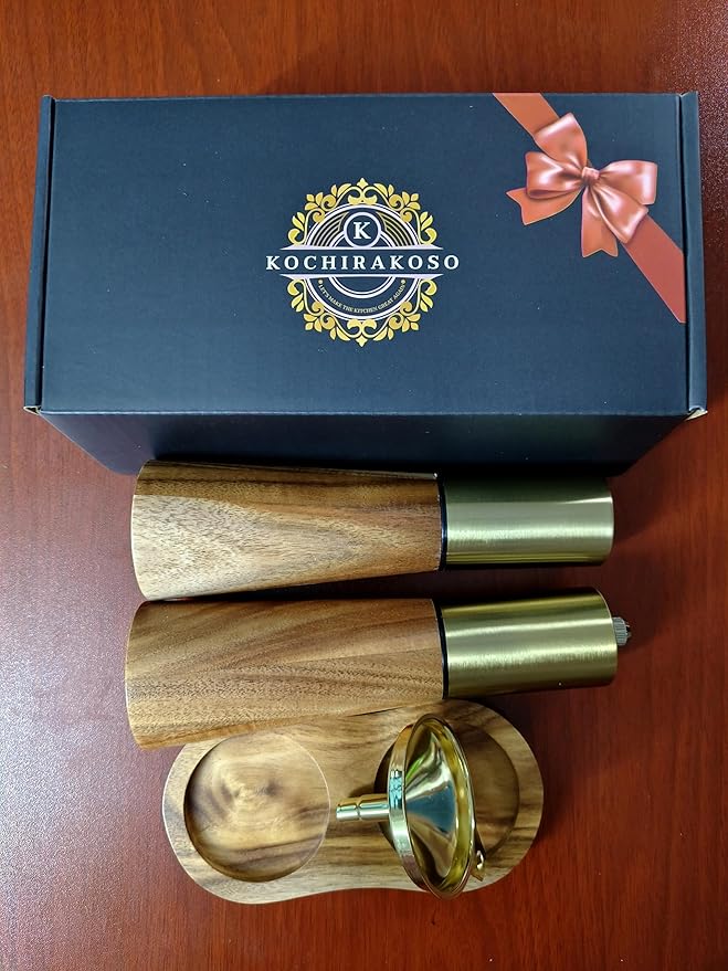 Gold Salt and Pepper Grinder Mill Set - Image 7