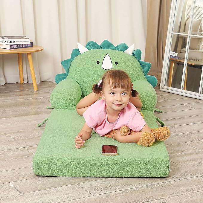 Foldable Kids Sofa, Triceratops Toddler Couch - Image 6