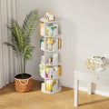 jxgzyy 5 Tier Rotating Bookshelf 62.6x18.1x18.1 Inch Corner Book Shelf 360° by jxgzyy
