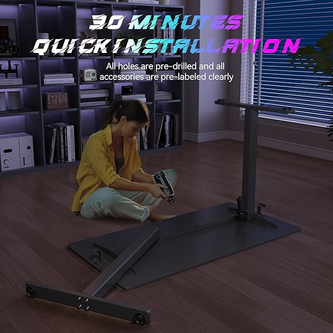 Electric Standing Desk Adjustable Height 55"x24" Stand Up Desk - Image 2