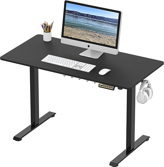 SHW 48-Inch Electric Height Adjustable Sit to Stand Desk - Image 3