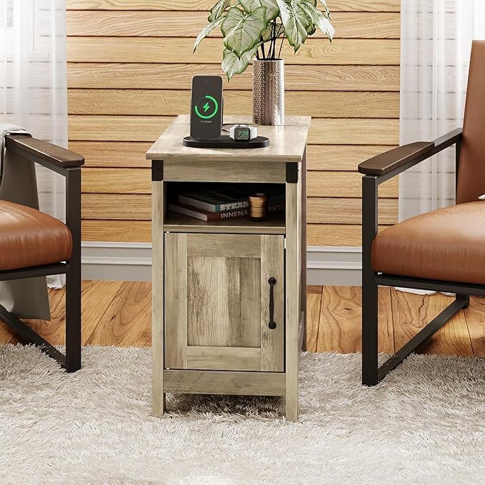 WLIVE Farmhouse End Table Set of 2 - Image 7